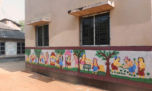 fresque murale école fresque murale école